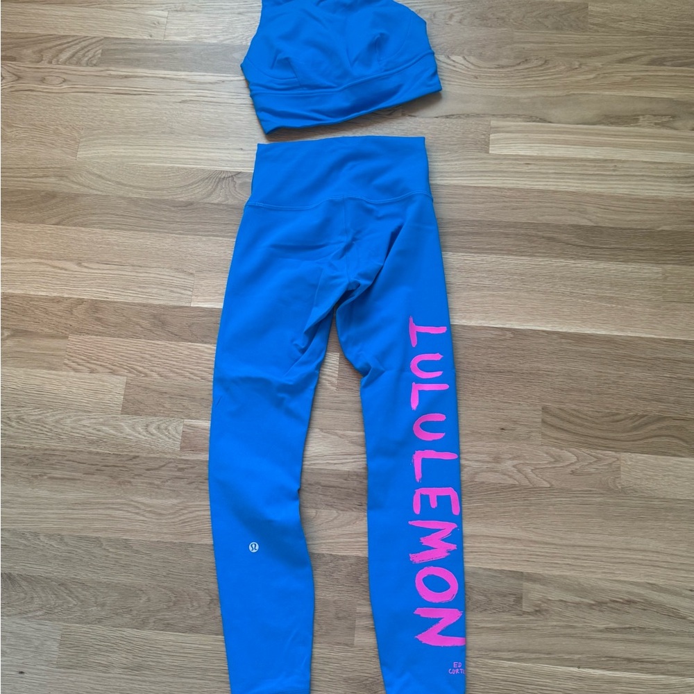 Lululemon Blue and Pink Activewear Set